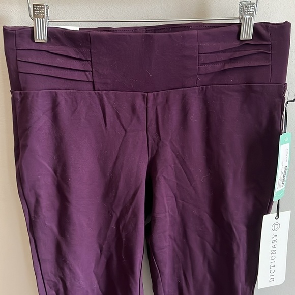 Stitch Fix I Dictionary Catriana Ponte Skinny Pants Dark Purple Size Medium - Picture 2 of 10